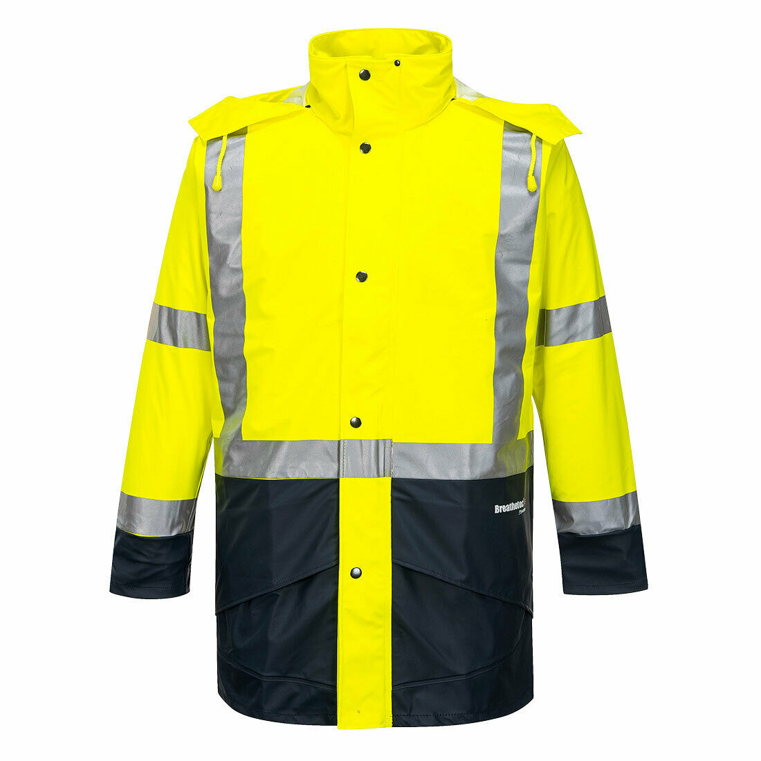 Portwest Mens Huski Farmers Hi-Vis Jacket Waterproof Breathable Taped K8104- Bannav S Bannav LLC 