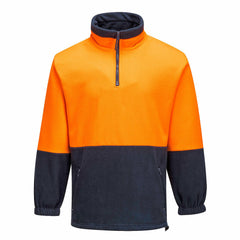 Portwest Mens Hi-Vis Polar Fleece Jumper Waist Draw String Work Comfy MF115- Bannav S Bannav LLC 