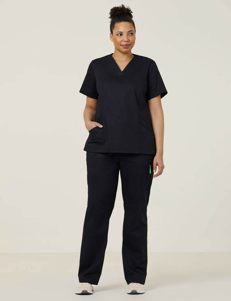 NNT Uniform Women Next Gen Anti Bacterial Curie Scrup Pants Elastic Nurse CAT3VE- Bannav S Bannav LLC 