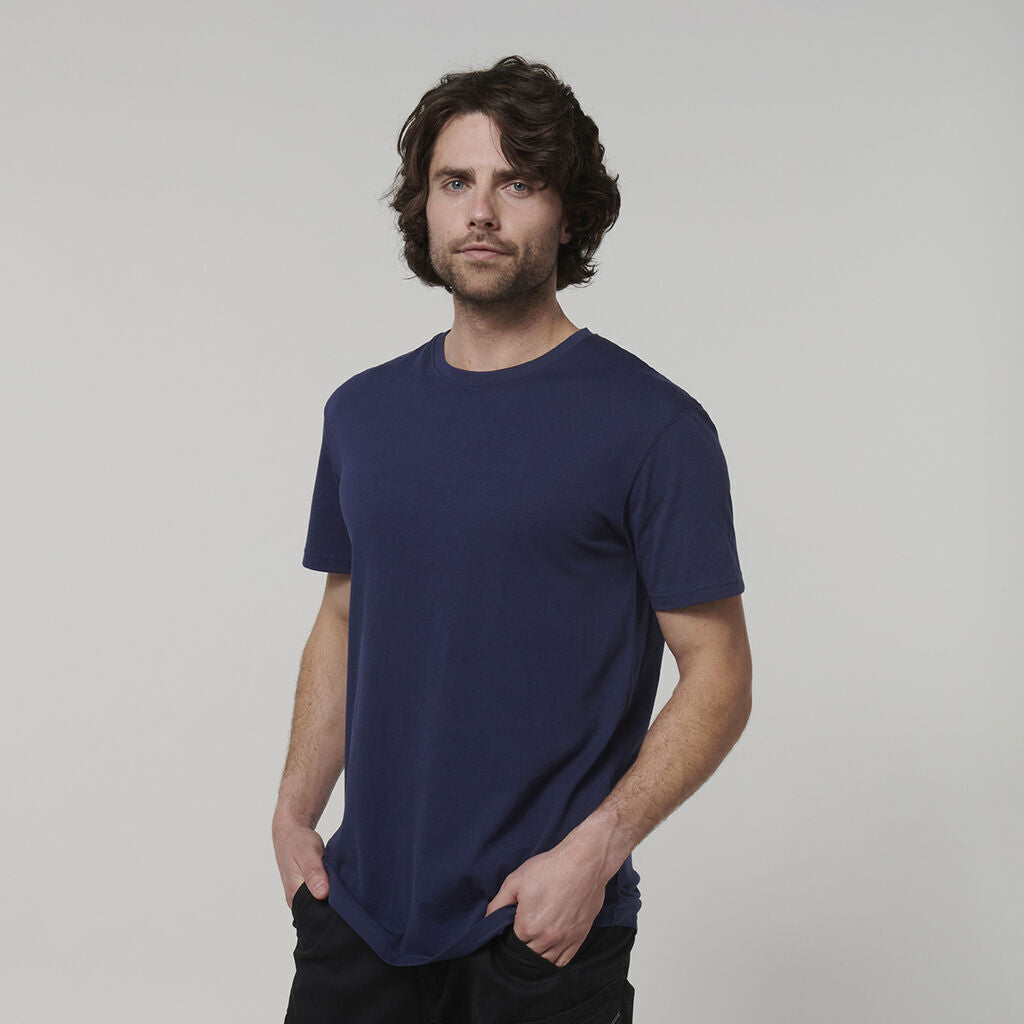Hard Yakka Mens Cotton Breathable Crew Neck Short Sleeve Core Tee Y19251- Bannav S Bannav LLC 