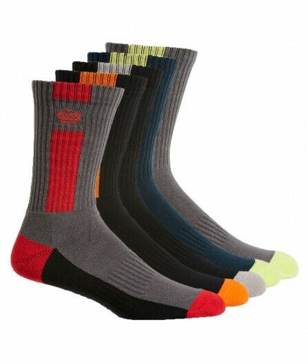 KingGee Crew Cotton Work Socks 5 Pack Padded Footbed Workwear K09035- Bannav S Bannav LLC 