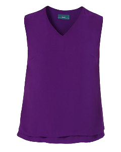 NNT Womens Discontinues Double Georgette V Neck Layrd BLS Short Sleeve CAT9XN- Bannav S Bannav LLC 