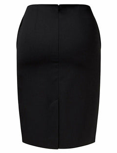 NNT Womens Formal Dobby Stretch Panel Pencil Skirt Fully Lined Business CAT2NF- Bannav S Bannav LLC 