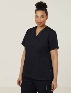 NNT Uniform Womens Next Gen Antibacterial Florence Scrub Top V Neck Nurse CATULM- Bannav S Bannav LLC 