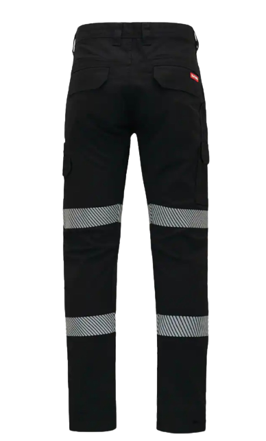 Hard Yakka Canvas Cargo Pant Tough Double Layer Knees Reflective Stretch Y02855- Bannav S Bannav LLC 
