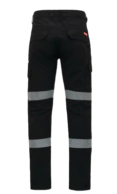 Hard Yakka Canvas Cargo Pant Tough Double Layer Knees Reflective Stretch Y02855- Bannav S Bannav LLC 