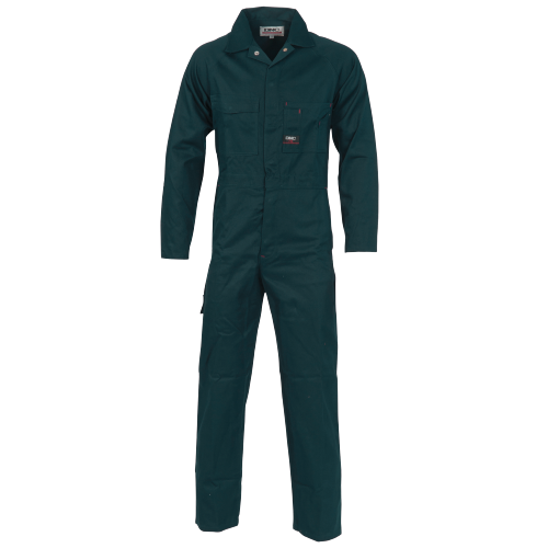 DNC Workwear Mens Cotton Drill Coverall Hi Vis Work Safety Sun Protection 3101- Bannav S Bannav LLC 