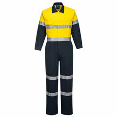 Portwest Mens Regular Weight Coverall Taped Reflective Overalls Cotton MA931- Bannav S Bannav LLC 