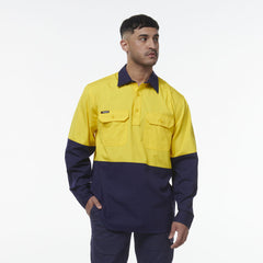 KingGee Mens Workcool Vented Closed Front Spliced Shirt K54011- Bannav S Bannav LLC 