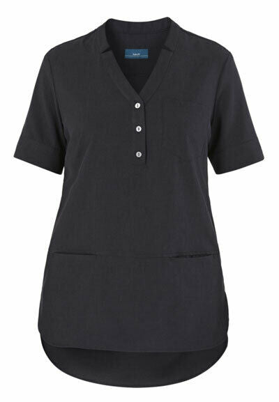NNT Womens Polylin Short Sleeve Tunic Relaxed Fit Nurse Work Uniform CAT9XQ- Bannav S Bannav LLC 