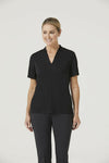 NNT Womens Matt Jersey V Neck Business Short Sleeve Formal Shirt Comfy CATUHP- Bannav S Bannav LLC 