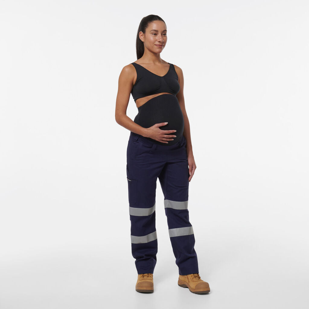 KingGee Womens Safety WorkCool Maternity Reflective Bio Motion Pant K43007- Bannav S Bannav LLC 