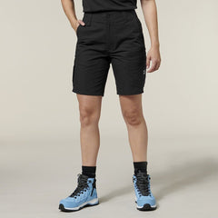 Hard Yakka 4 Pack Womens 3056 Raptor Active Fit Mid Lenght Work Short Y08228- Bannav S Bannav LLC 