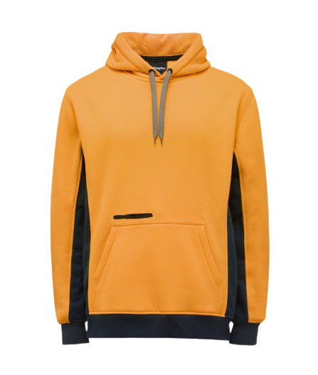 KingGee Mens Hi Vis Pull Over Hoodie Fleece Drawstring Work Safe Safety K55033- Bannav S Bannav LLC 