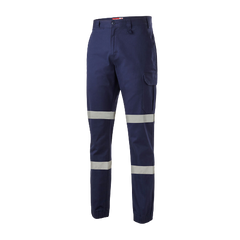 Hard Yakka Mens Cargo Cuffed Pants Taped Work Tough Safety Reflective  Y02411- Bannav S Bannav LLC 