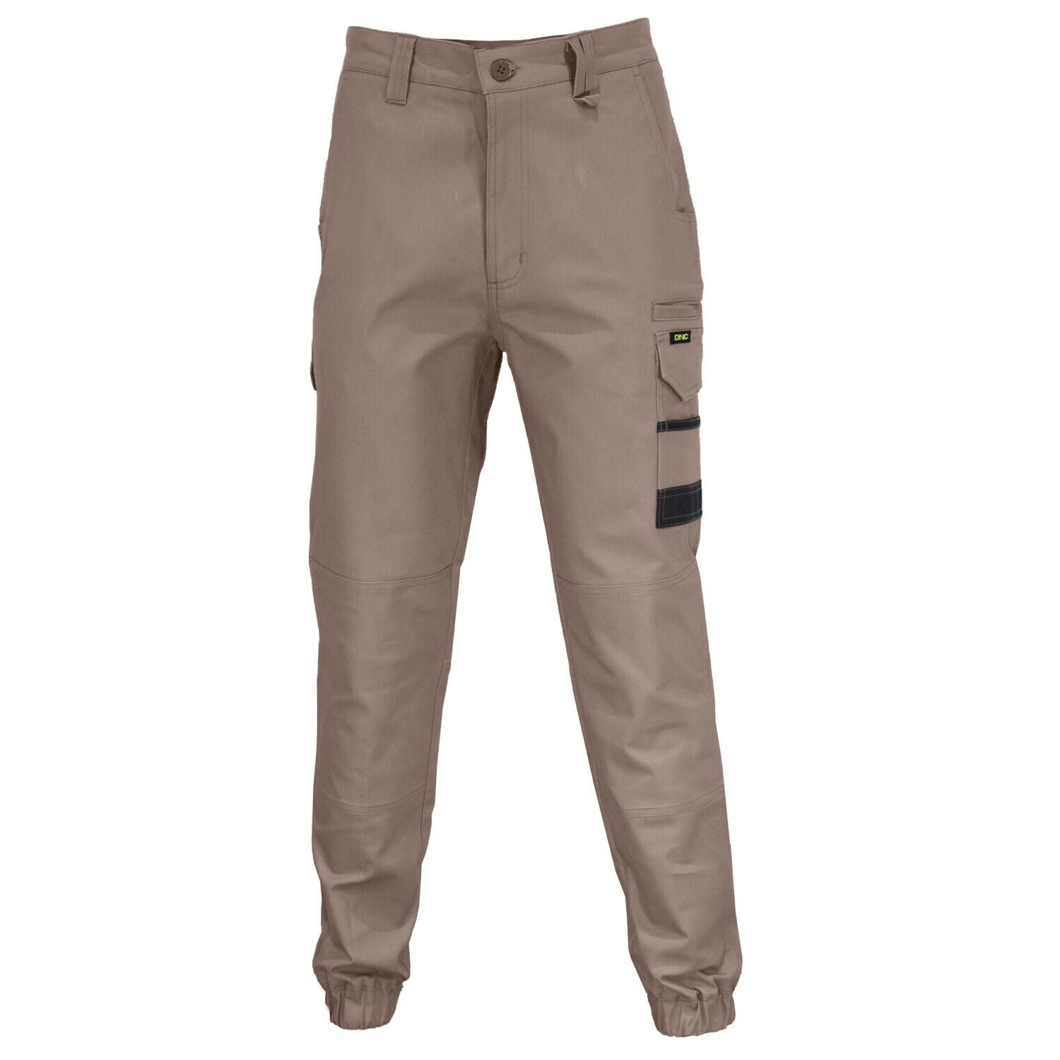 DNC Workwear Men SlimFlex Tradie Cargo Pants Elastic Cuffs Tough Pant Work 3376- Bannav S Bannav LLC 