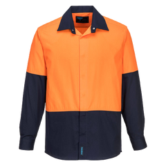 Portwest Food Industry Lightweight Cotton Shirt Reflective Work Safety MF150- Bannav S Bannav LLC 