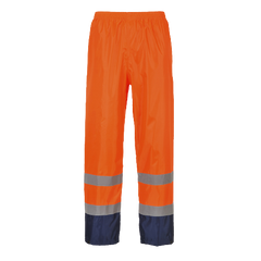 Portwest Hi-Vis Classic Two Tone Rain Pants Reflective Taped Work H444- Bannav S Bannav LLC 