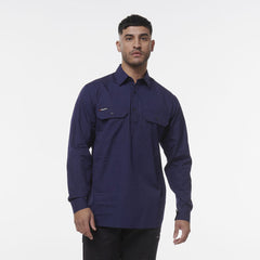 KINGGEE Mens Workcool Breathable Vented Lightweight Closed Front Shirt K14033- Bannav S Bannav LLC 