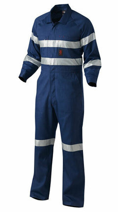 KingGee Mens Hi-Vis Combination Drill Overalls Spliced Cotton Work Safety K51525- Bannav S Bannav LLC 