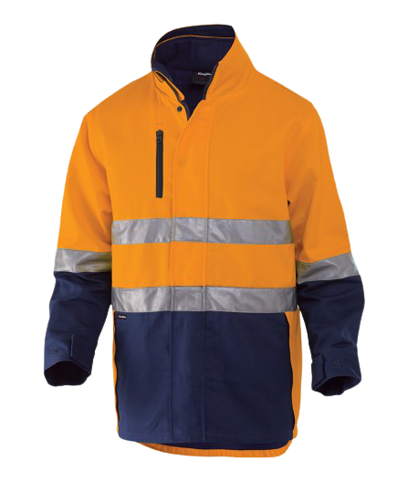 KingGee Mens Reflective 3 in 1 Cotton Jacket Work Lined Safe Quilted Vest K55400- Bannav S Bannav LLC 