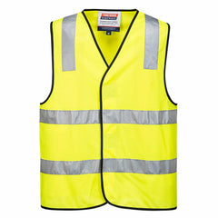 Portwest Day/Night Vest 2 Tone Hi Vis Relfective Taped Work Safety MV102- Bannav S Bannav LLC 