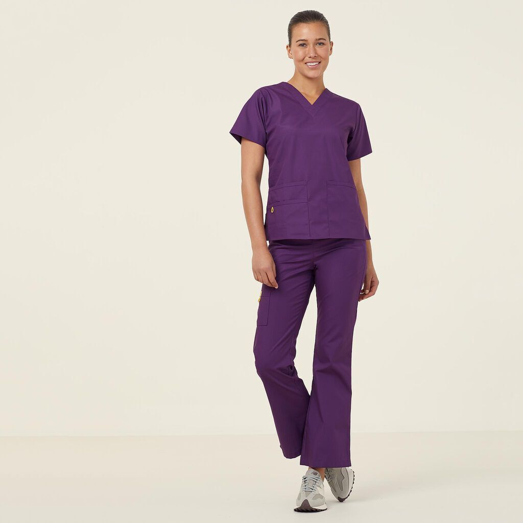 NNT Womens 4 Pack Wonderwink Origins V Neckline Comfy Scrub Top Bravo CATU66- Bannav S Bannav LLC 