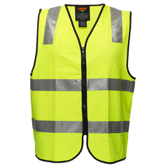 Portwest First Aid Zip Vest D/N Lightweight Reflective Tape Work Safety MZ103- Bannav S Bannav LLC 