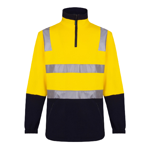 Portwest Cotton Brush Fleece Jumper with Tape Reflective Safety MF615- Bannav S Bannav LLC 