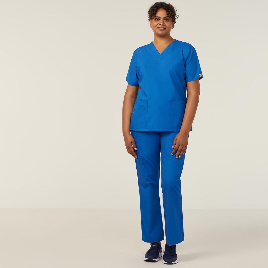 NNT Womens 4 Pack Wonderwink Origins V Neckline Comfy Scrub Top Bravo CATU66- Bannav S Bannav LLC 