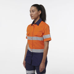 KingGee Womens Workcool Vented Reflective Short Sleeve Shirt K44229- Bannav S Bannav LLC 