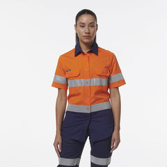 KingGee Womens Workcool Vented Reflective Short Sleeve Shirt K44229- Bannav S Bannav LLC 