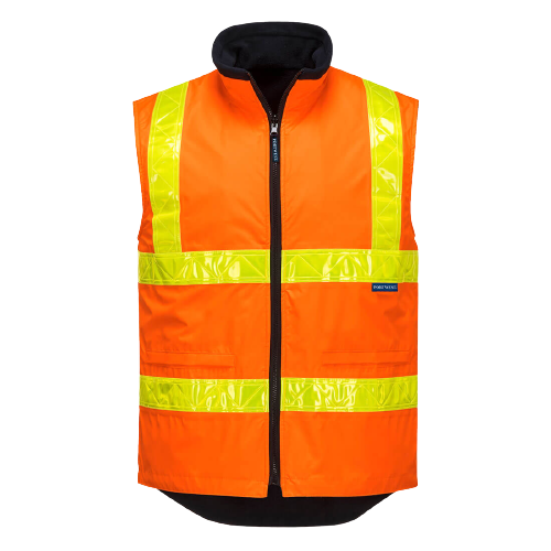Portwest Polar Fleece Vest with Micro Prism Tape Reflective Safety MY214- Bannav S Bannav LLC 