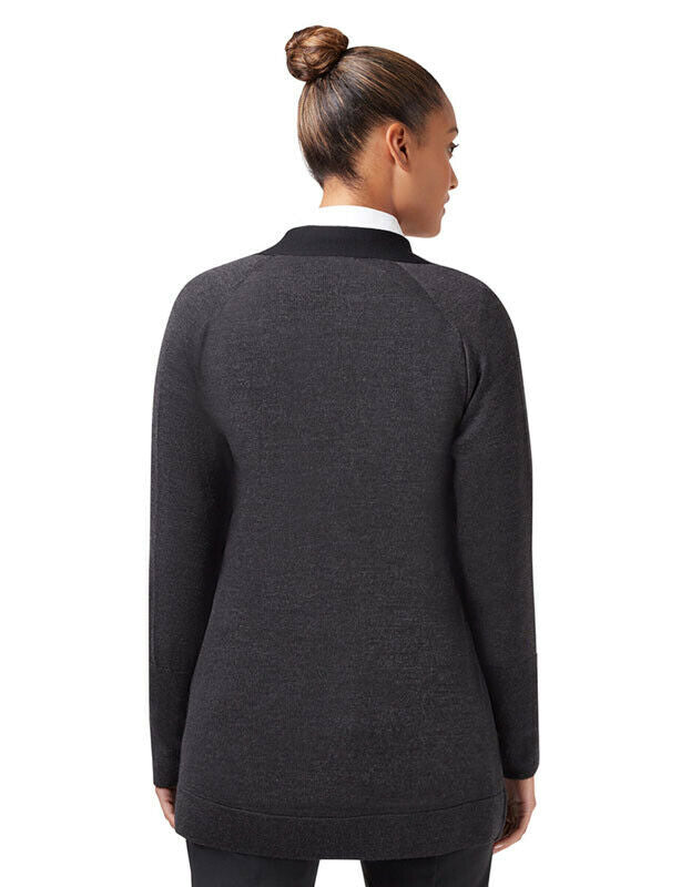 NNT Womens Pure Wool Knit Long Lined Jacket Formal Body Warmer Business CAT5B2- Bannav S Bannav LLC 