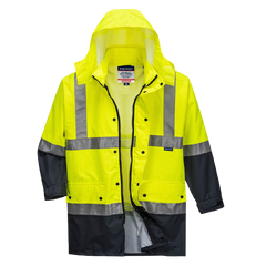 Portwest Mackay Anti-Static Jacket Waterproof Hood Reflective Work Safety MJ370- Bannav S Bannav LLC 