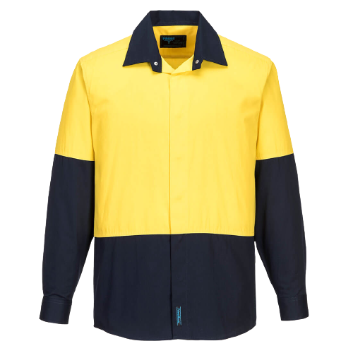 Portwest Food Industry Lightweight Cotton Shirt Reflective Work Safety MF150- Bannav S Bannav LLC 