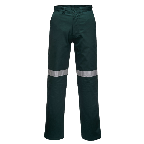 Portwest Straight Leg Pants with Tape Lightweight Reflective Tape MW705- Bannav S Bannav LLC 
