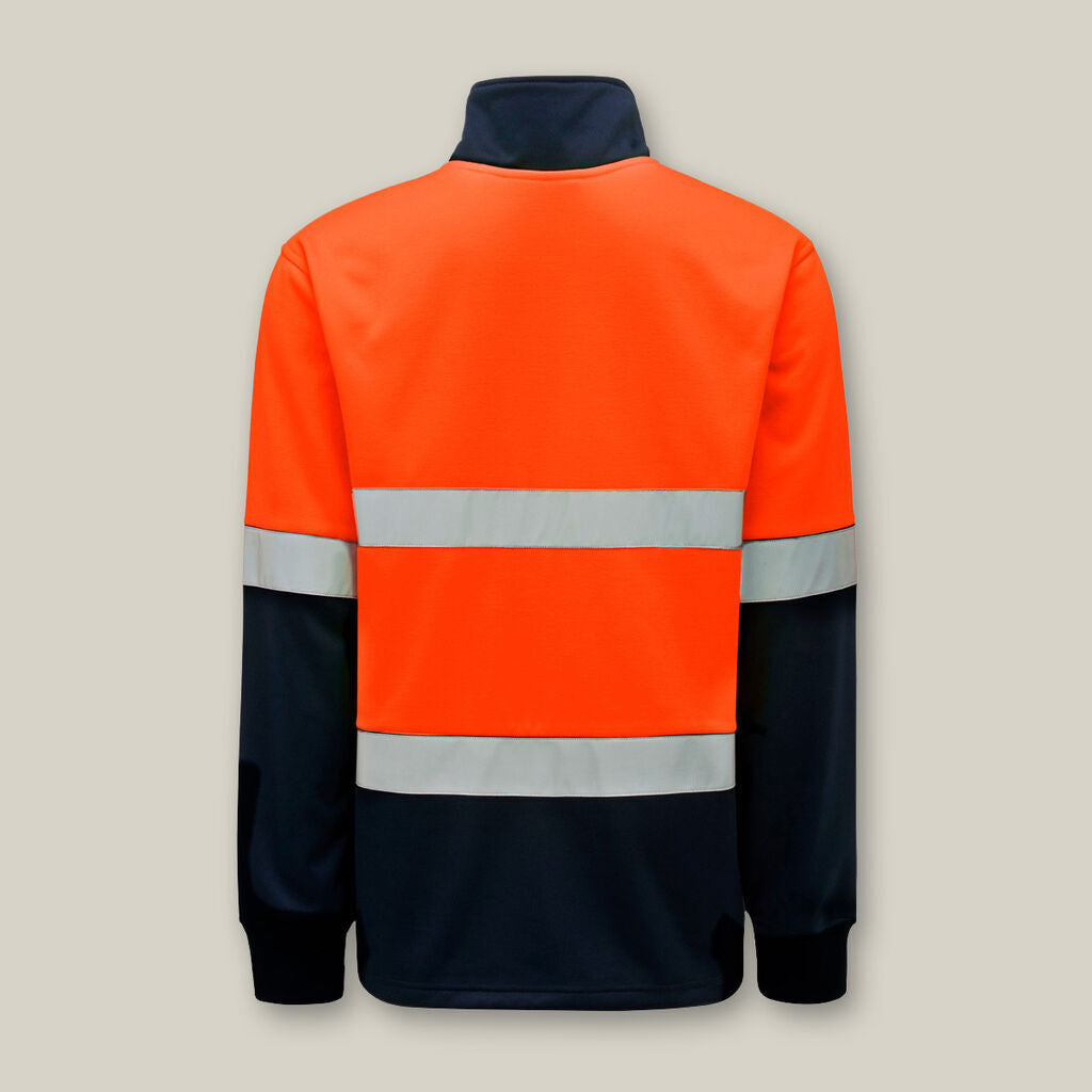 Hard Yakka 2 Pack Mens Hi-Vis 2 Tone Brushed Taped Fleece Jumper Y19270- Bannav S Bannav LLC 