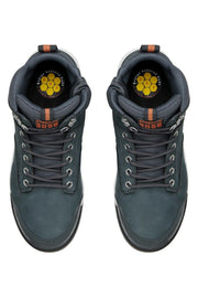 Hard Yakka Lace Zip Safety Boots 3056 Navy Steel Cap Memory Foam Y60204- Bannav S Bannav LLC 