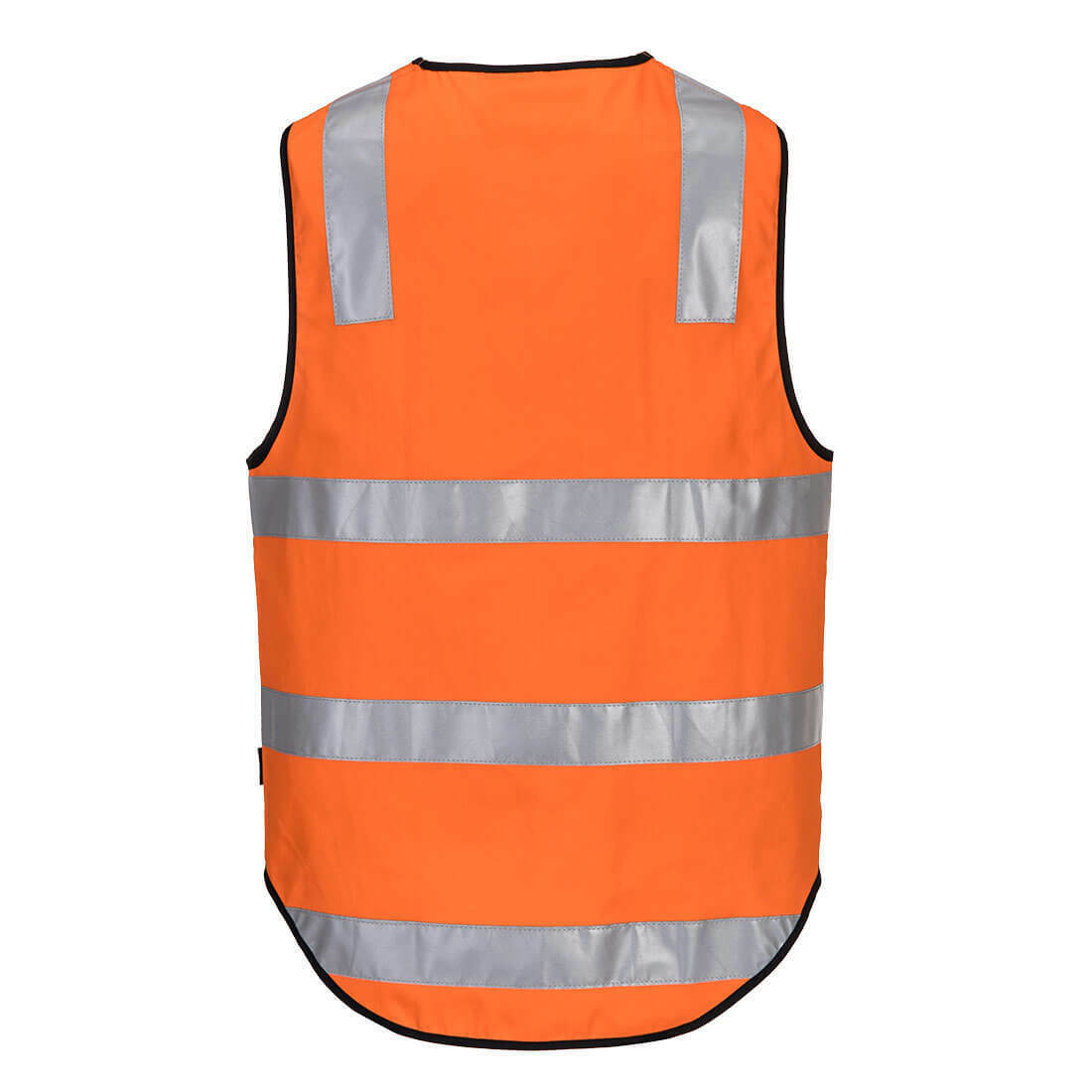 Portwest Mens Hi-Vis 100% Cotton Day Or Night Vest Reflective Lightweight MW338- Bannav S Bannav LLC 