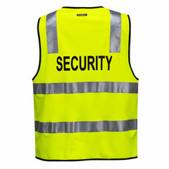 Portwest Security Zip Vest D/N 2 Tone Hi Vis Reflective Tape Work Safety MZ108- Bannav S Bannav LLC 