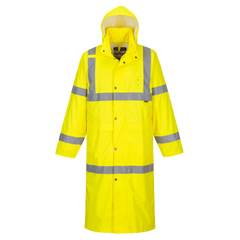 Portwest Hi-Vis Coat 122cm Waterproof Reflective Taped Work Safety H445- Bannav S Bannav LLC 