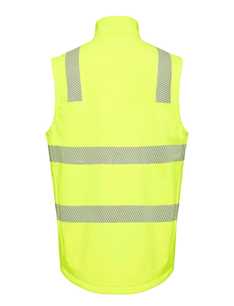 KingGee Mens Reflective Soft Shell Vest Durable Ripstop Fleece Waterproof K55025- Bannav S Bannav LLC 