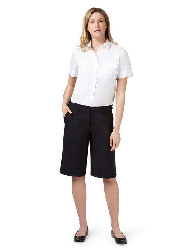 NNT Womens Helix Dry Poly Elastic Waist Shorts Waist Band Button Short CAT3NX- Bannav S Bannav LLC 