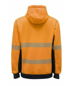 KingGee Mens Hi Vis Reflective Pull Over Hoodie Winter Fleece Work Safety K55054- Bannav S Bannav LLC 