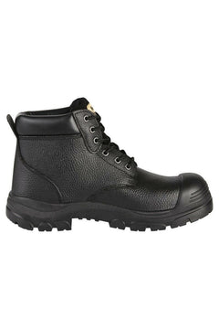 Mens Hard Yakka Gravel Emboss Lace Black Boots Steel Cap Work Safety Safe Y60086- Bannav S Bannav LLC 