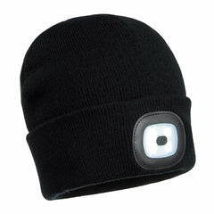 Portwest Mens Beanie Hat LED Head Light USB Rechargeable Warm Work Comfort B029- Bannav S Bannav LLC 