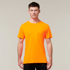 Hard Yakka Mens 3056 Short Sleeve Neon Comfortable High Visibility Work Y19575- Bannav S Bannav LLC 