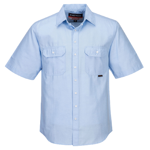 Portwest Adelaide Shirt, Short Sleeve, Light Weight Button Front Closure MS869- Bannav S Bannav LLC 