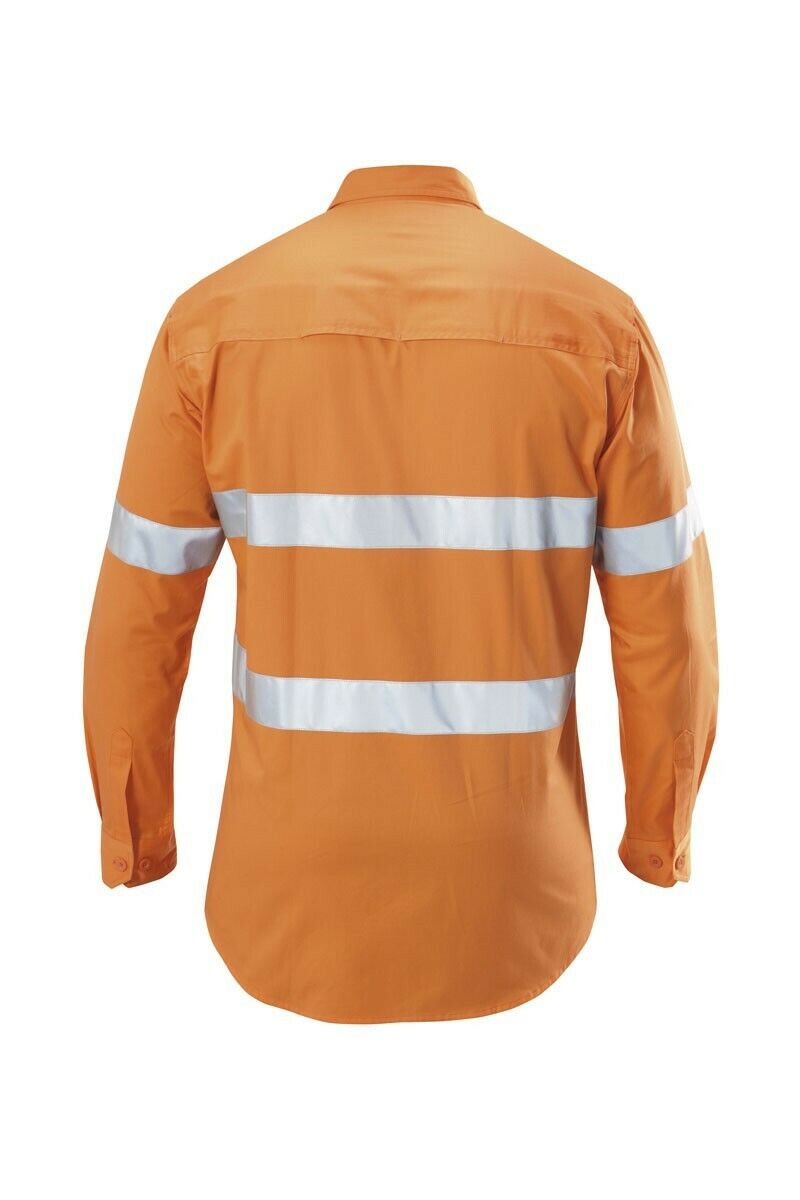 Hard Yakka Koolgear Long Sleeve Work Shirt Hi-Vis Taped Lightweight Y07996- Bannav S Bannav LLC 